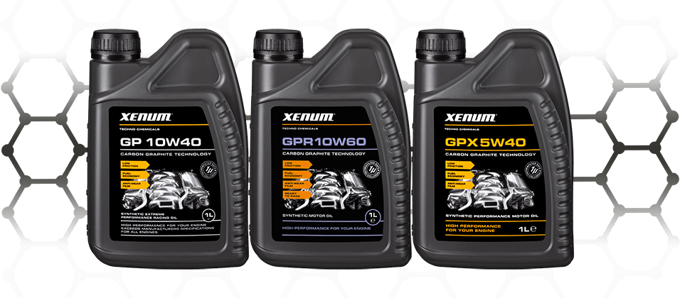 Xenum Graphite Oils - High performance oils - GP 10W40 - GPR 10W60 - GPX 5W40